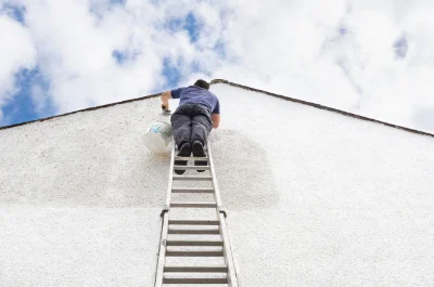 Peinture extérieure à la Rabatelière — façades et ravalement